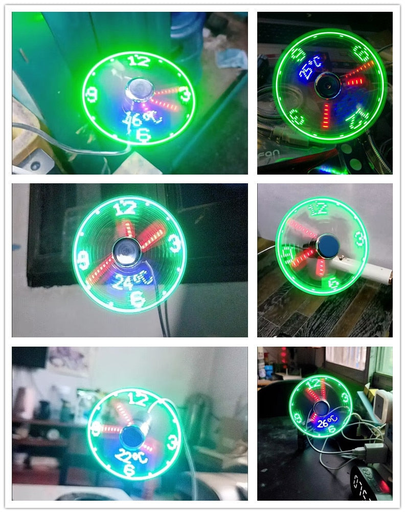 USB Fan Clock