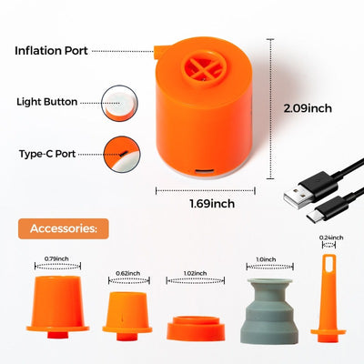 Mini Air Pump For Mattress Mat Camping